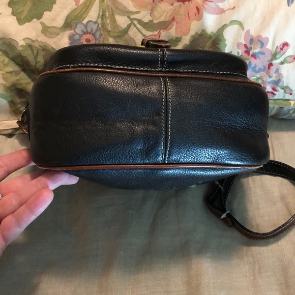 Vintage BALLY Cross-Body 2-Tone Weave Leather Black & Brown Elegant Luxe $548 - Picture 11 of 16